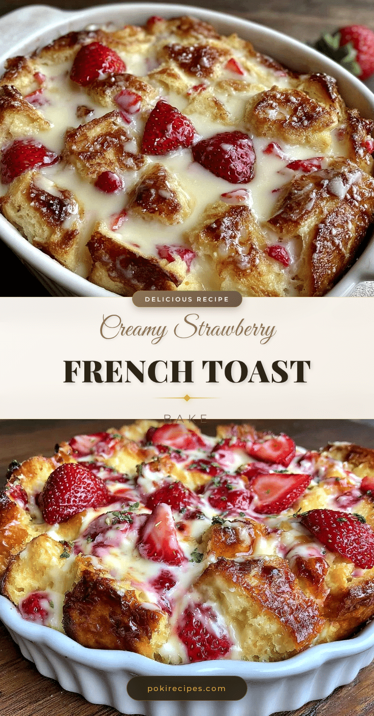 strawberry cream cheese french toast bake recipe