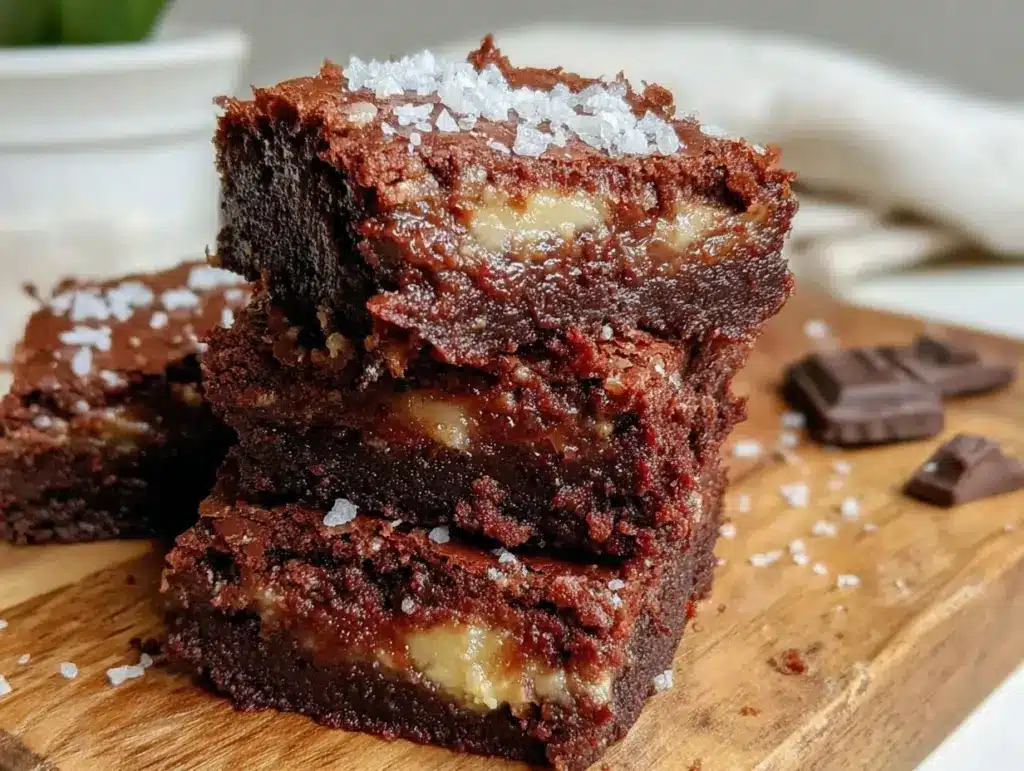 triple chocolate fudge brownies - featured image