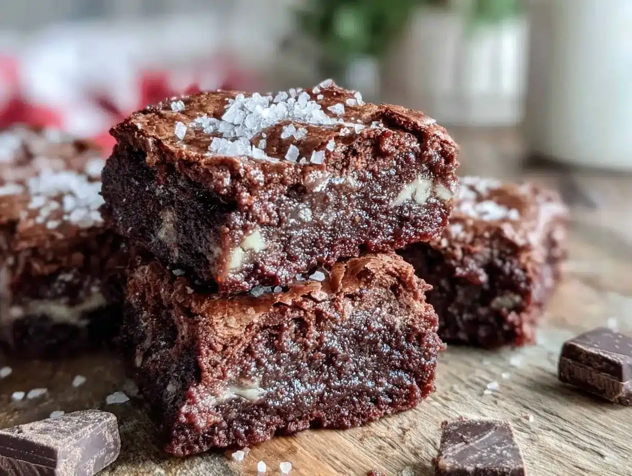 triple chocolate fudge brownies preparation steps