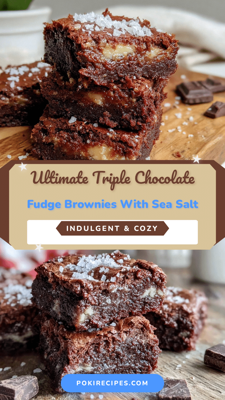triple chocolate fudge brownies recipe