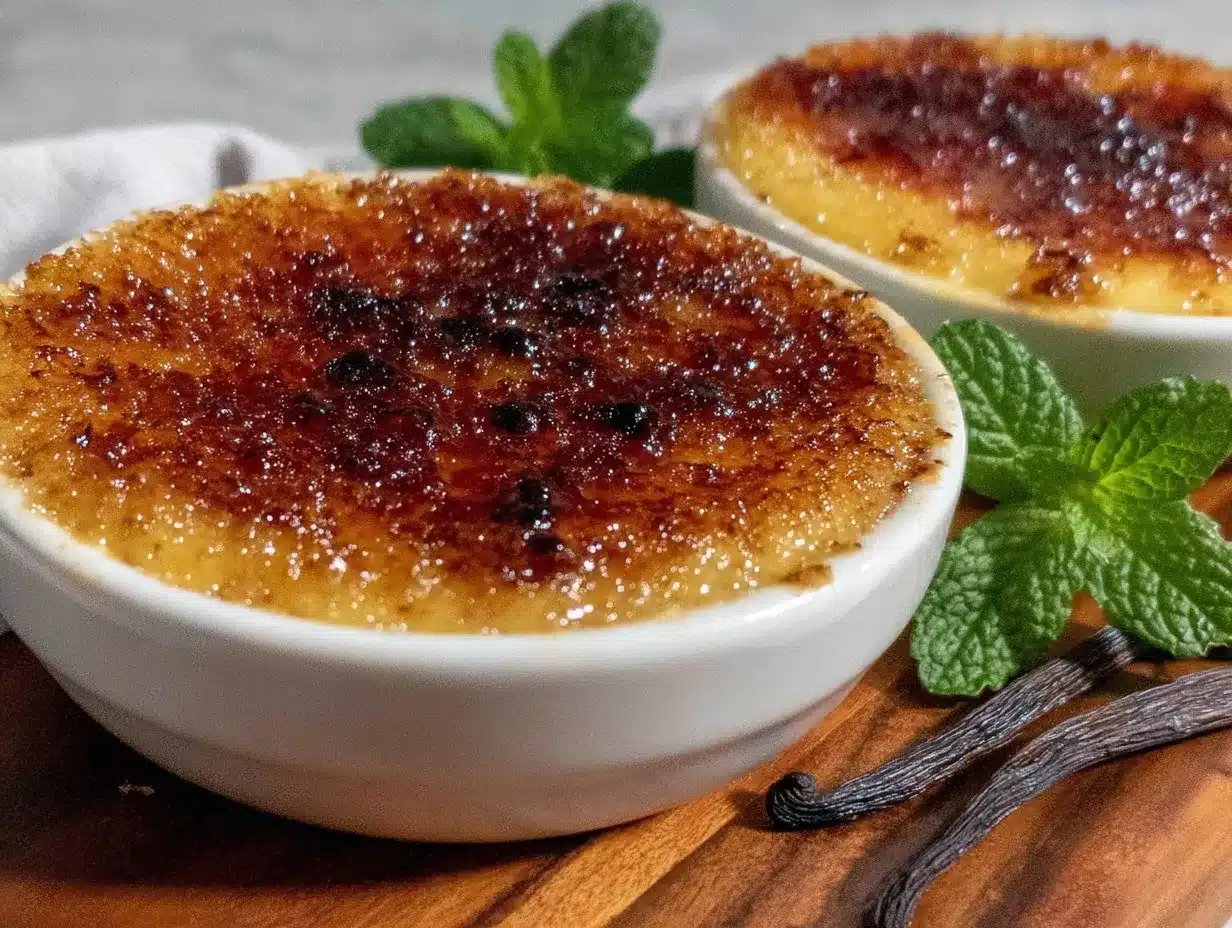 vanilla bean crème brûlée preparation steps
