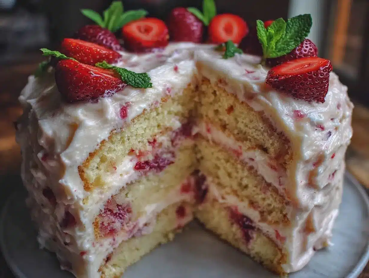 vanilla bean layer cake preparation steps