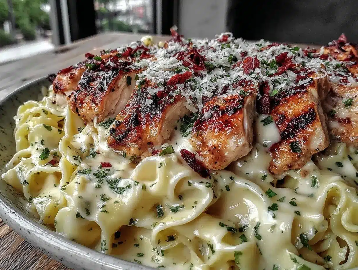 5 ingredient chicken Alfredo preparation steps