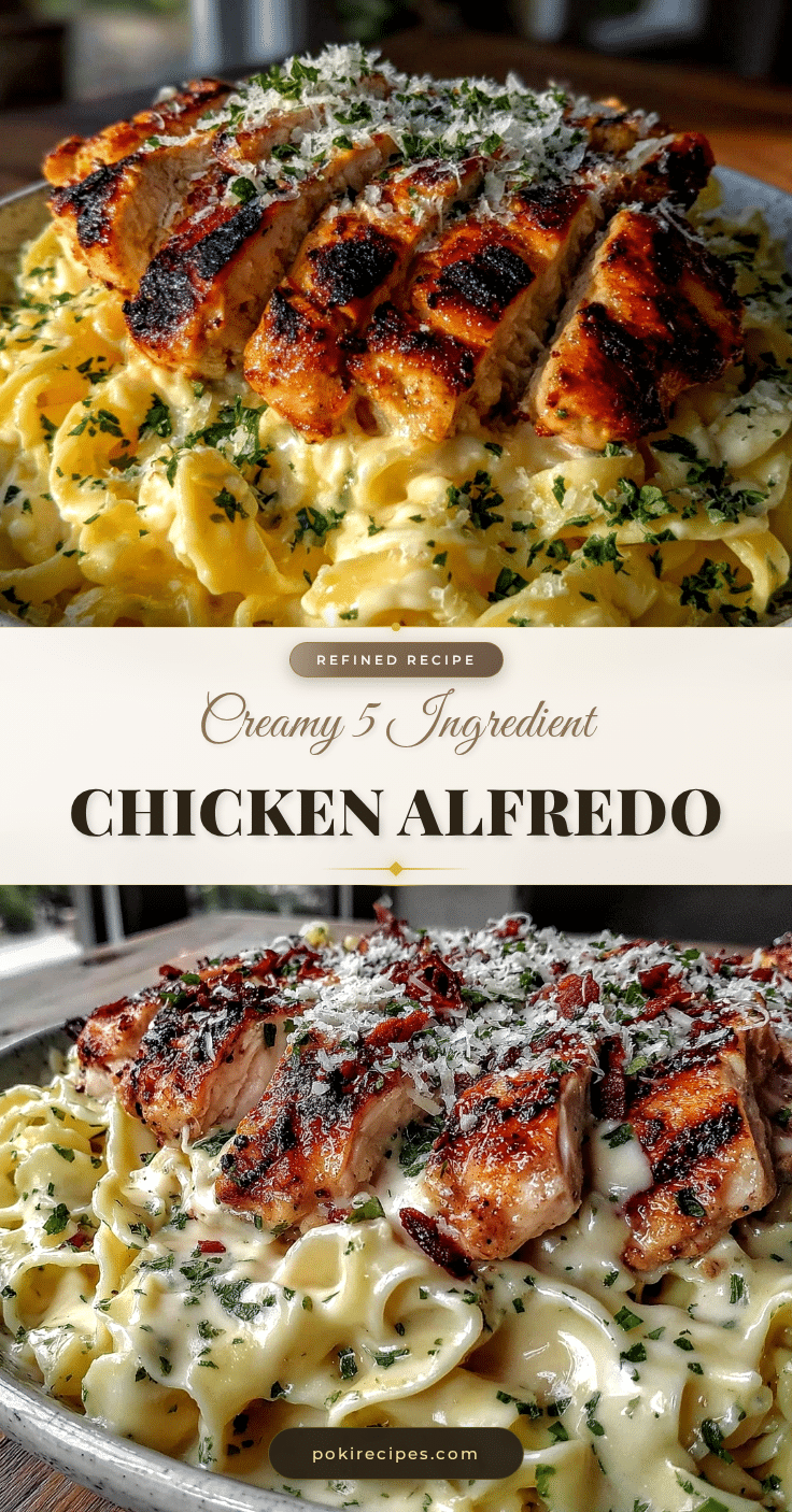5 ingredient chicken Alfredo recipe