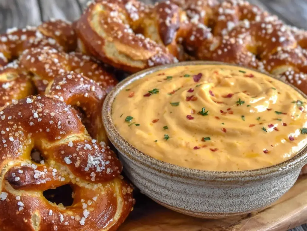 beer cheese dip for pretzels - featured image