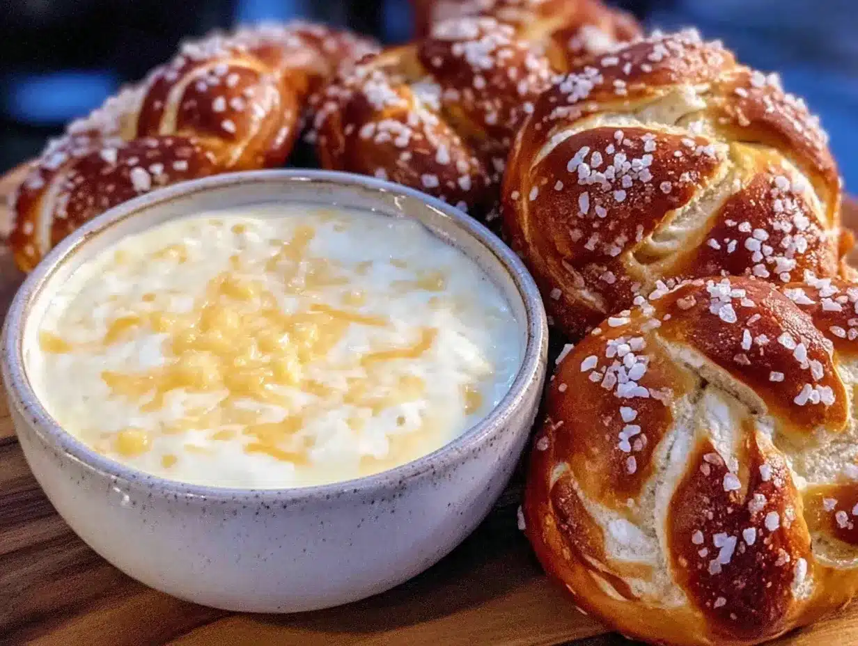 beer cheese dip for pretzels preparation steps