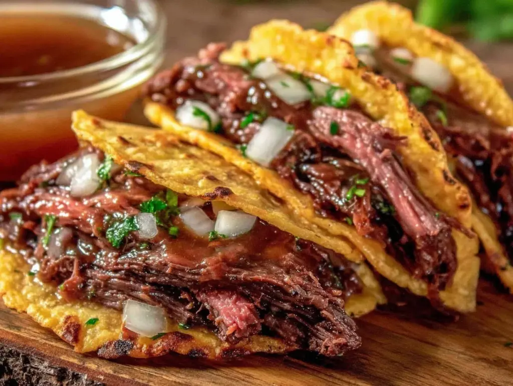 birria tacos with consomme - featured image