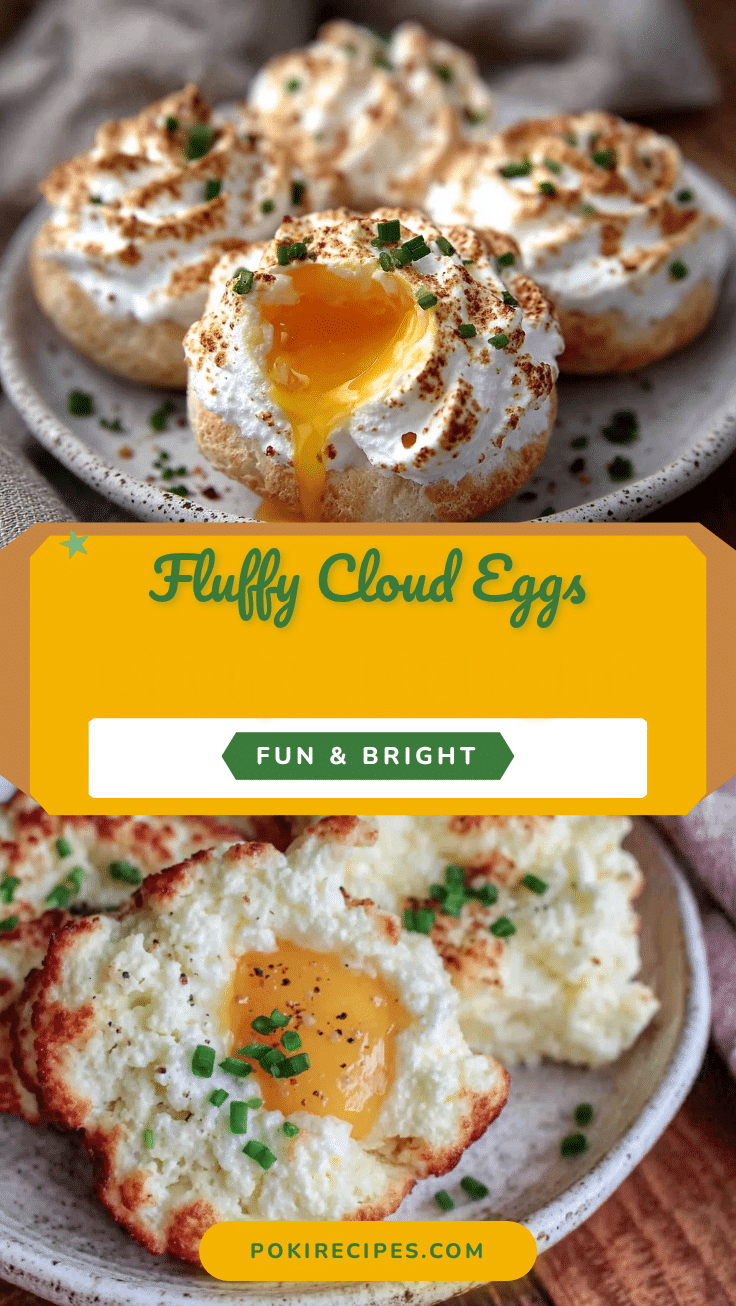 cloud eggs fluffy baked recipe recipe