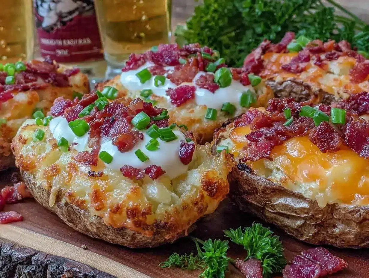 crispy loaded potato skins recipe preparation steps