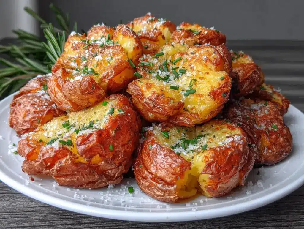 crispy smashed potatoes recipe - featured image