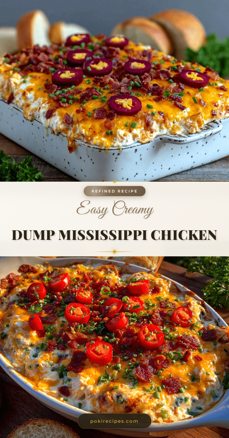 dump Mississippi chicken recipe