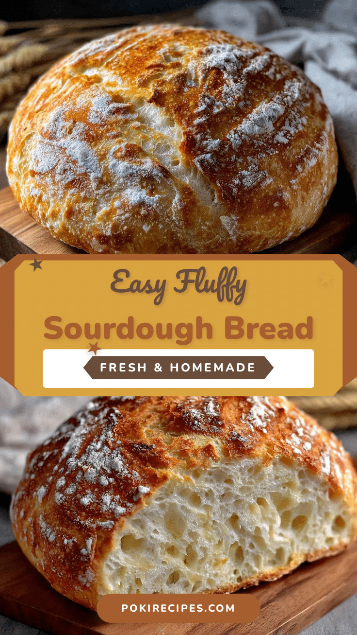 easy fluffy sourdough bread recipe
