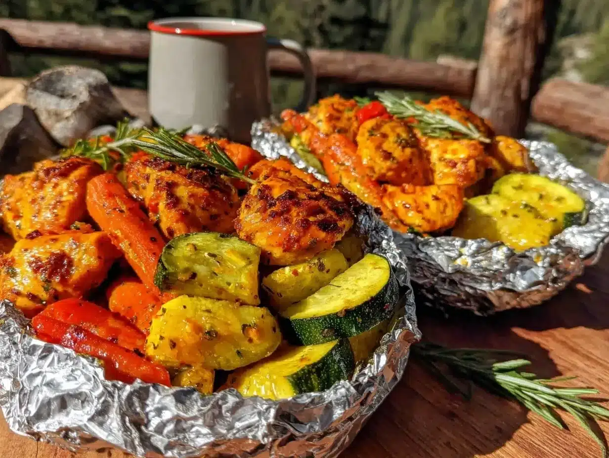 foil packet dinners for camping preparation steps