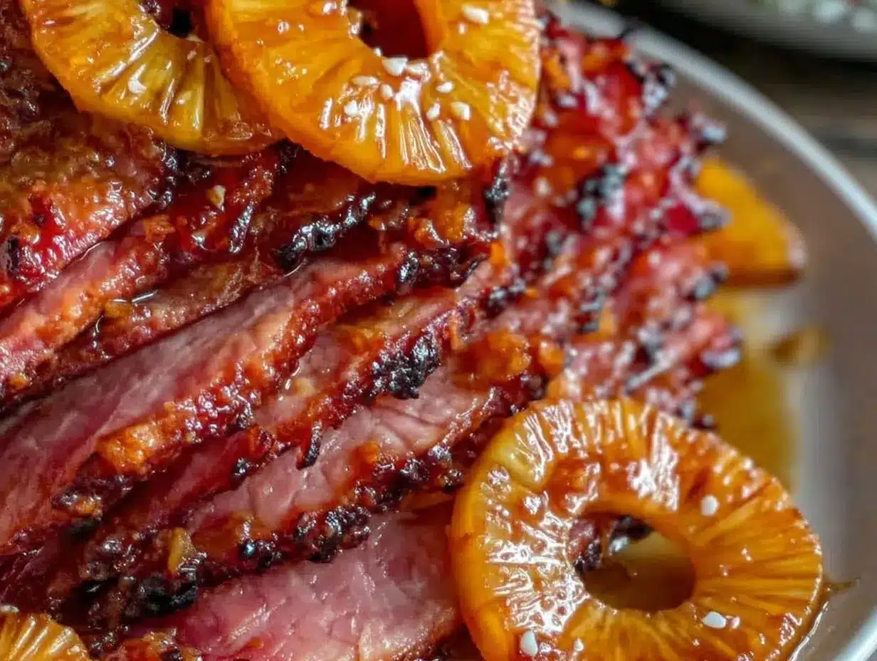 glazed ham with pineapple preparation steps