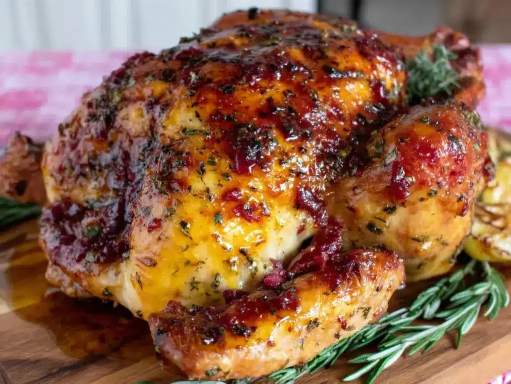 herb butter roasted turkey - featured image