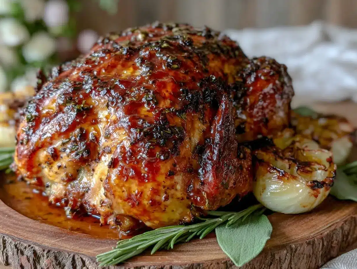 herb butter roasted turkey preparation steps