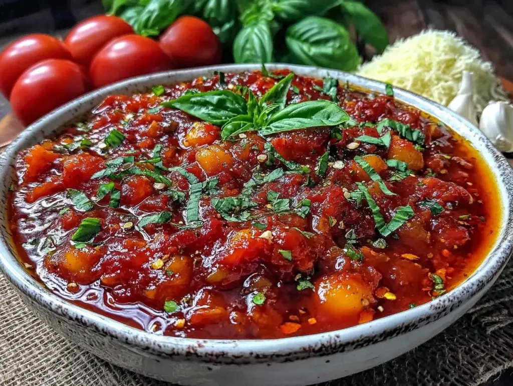 homemade marinara sauce - featured image
