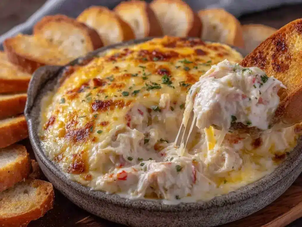 hot crab dip baked - featured image
