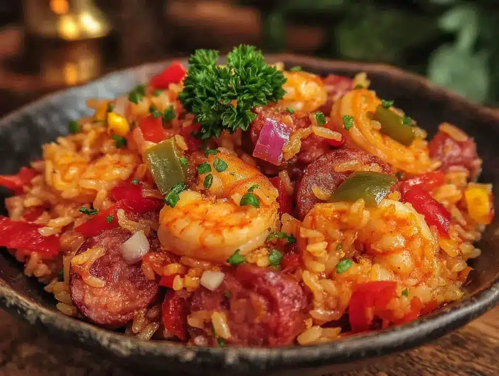 one-pot jambalaya recipe - featured image