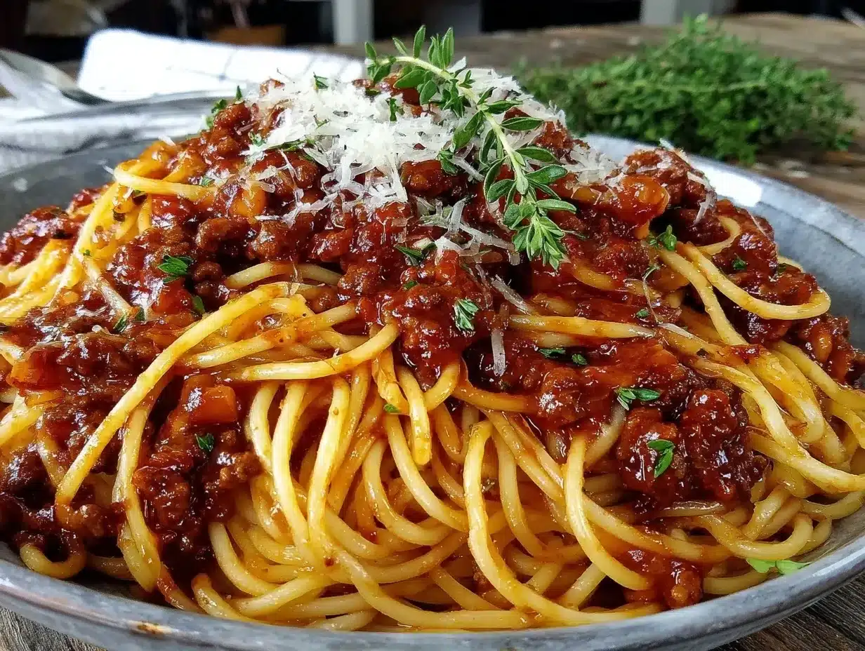 one-pot spaghetti bolognese preparation steps