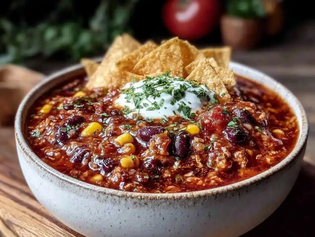 one-pot taco soup preparation steps