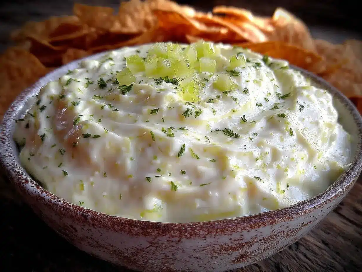 pickle dip with cream cheese preparation steps