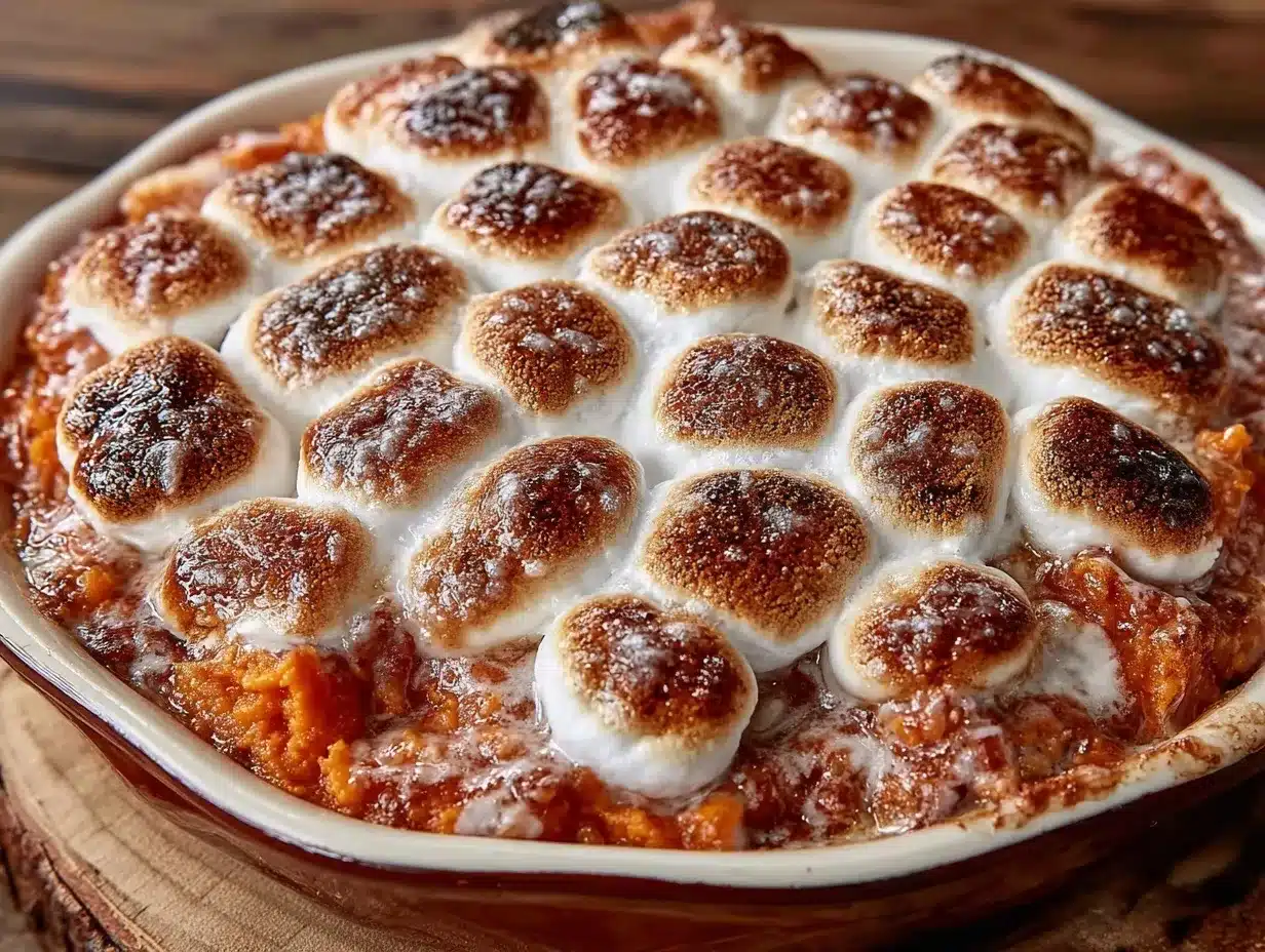sweet potato casserole with marshmallows preparation steps