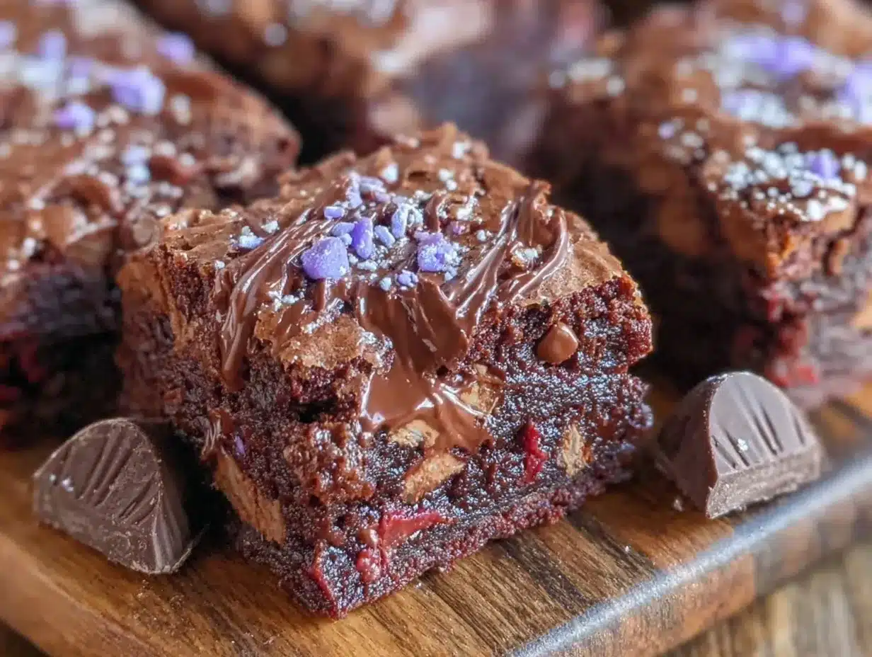 triple chocolate brownies preparation steps