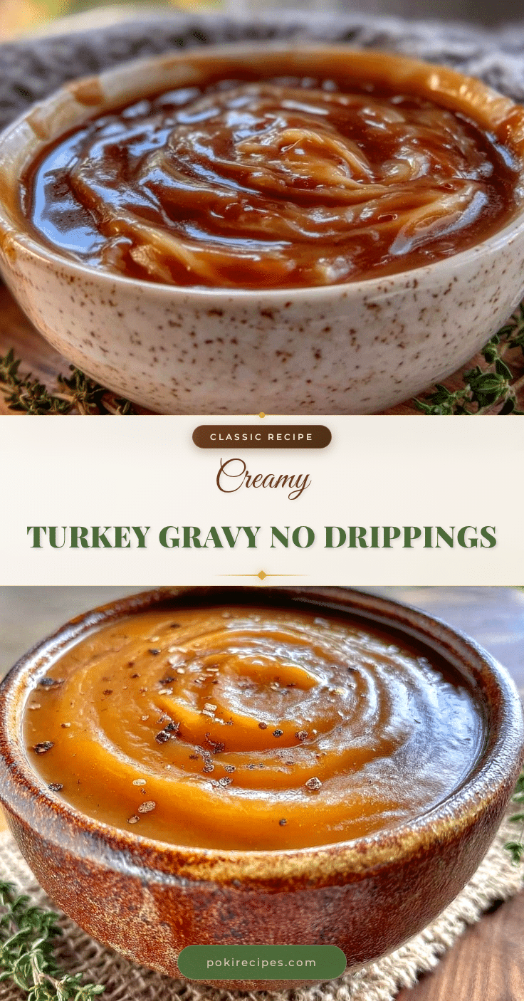 turkey gravy without drippings recipe