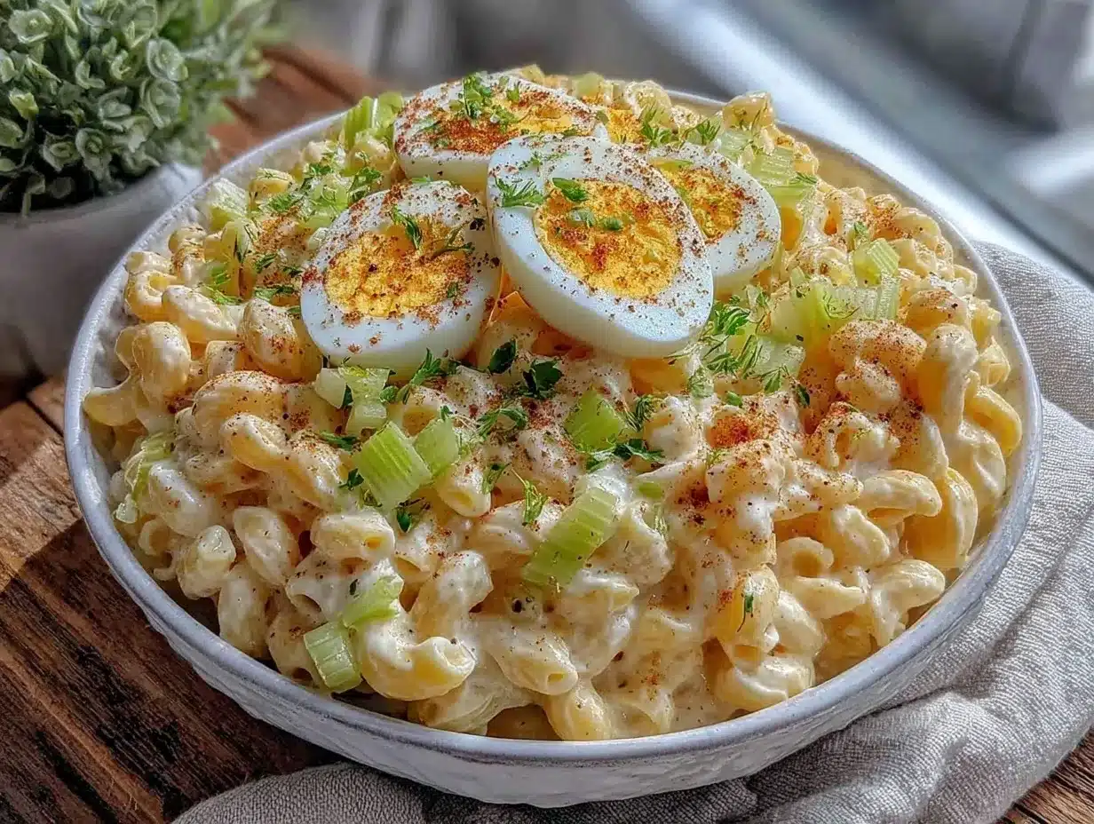 Amish macaroni salad preparation steps