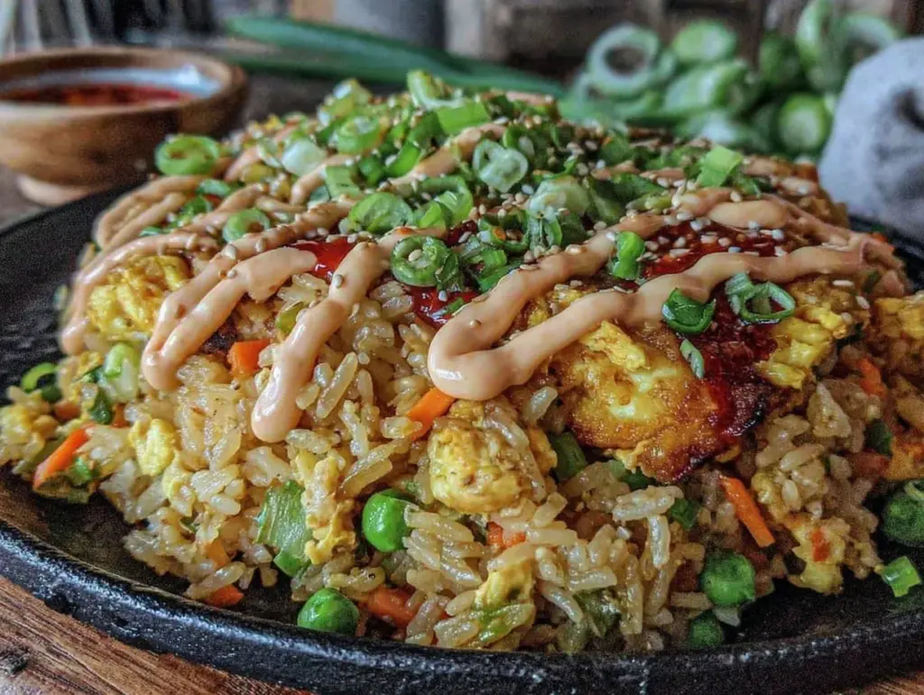 blackstone hibachi fried rice - featured image