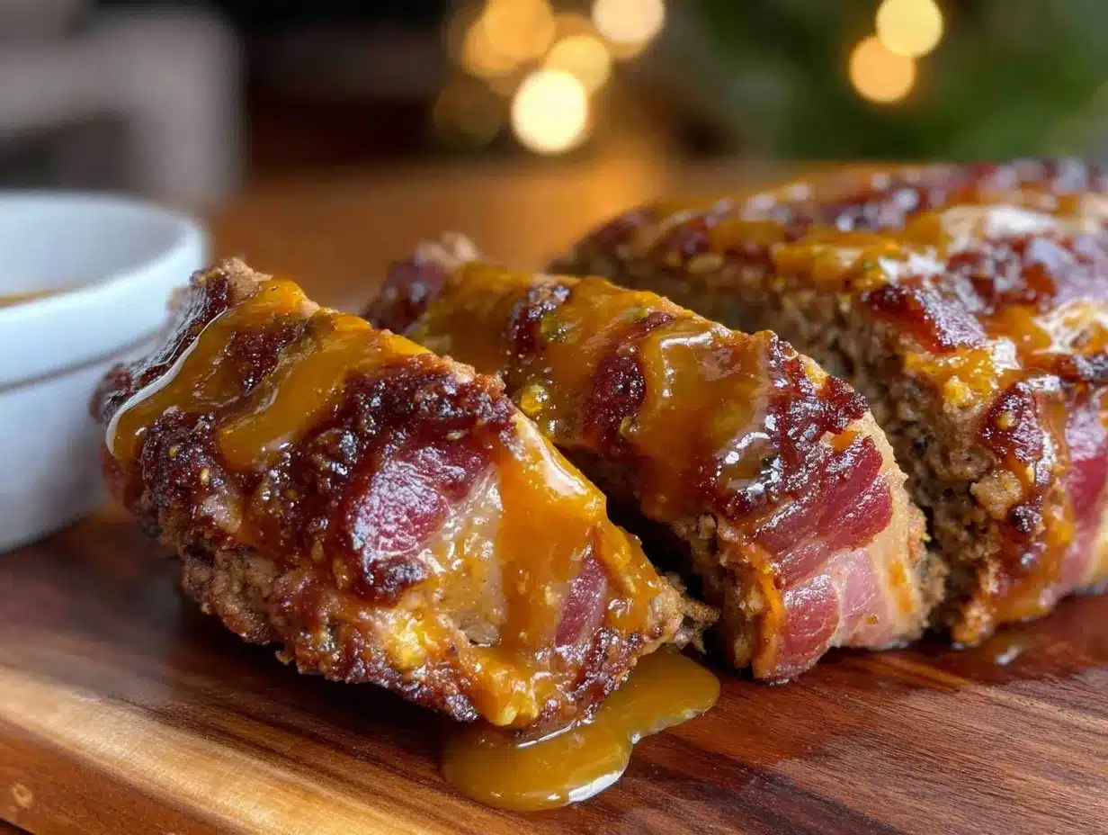 brown sugar bacon-wrapped meatloaf preparation steps