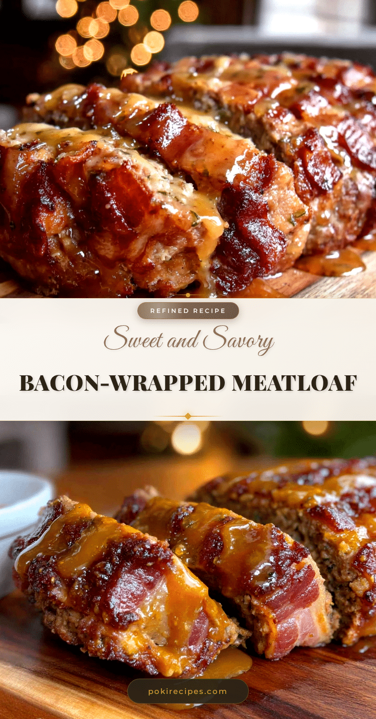 brown sugar bacon-wrapped meatloaf recipe