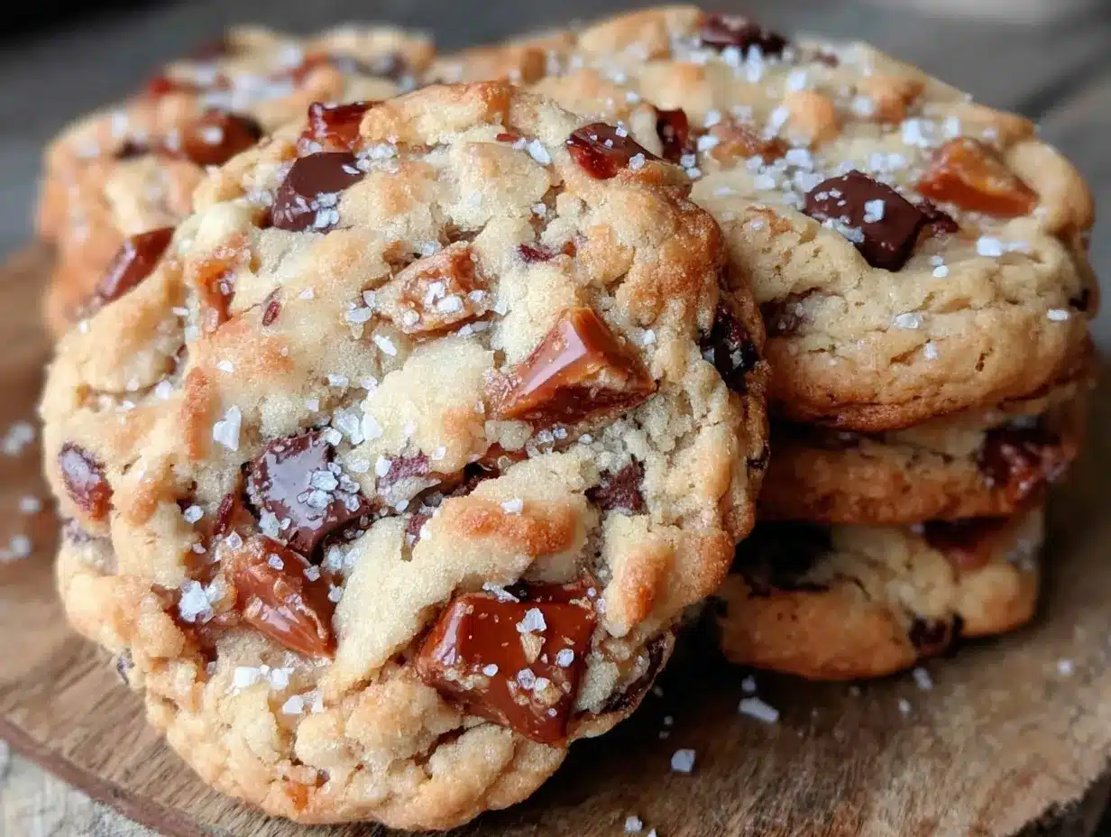 browned butter toffee chocolate chip cookies preparation steps
