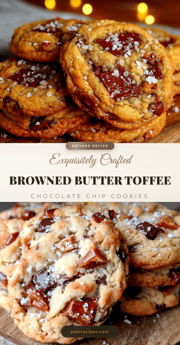 browned butter toffee chocolate chip cookies recipe