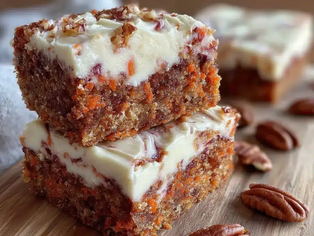 carrot cake blondies - featured image