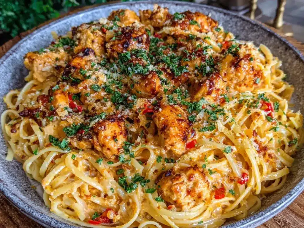 creamy cajun chicken pasta - featured image