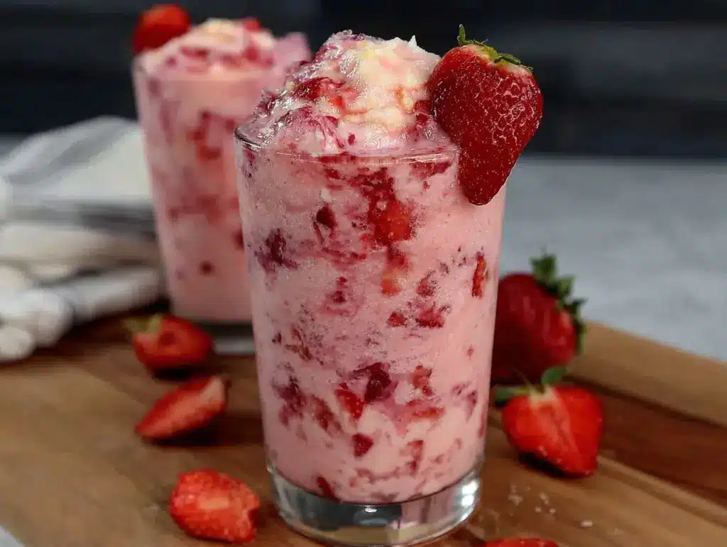 creamy copycat starbucks pink drink recipe - featured image