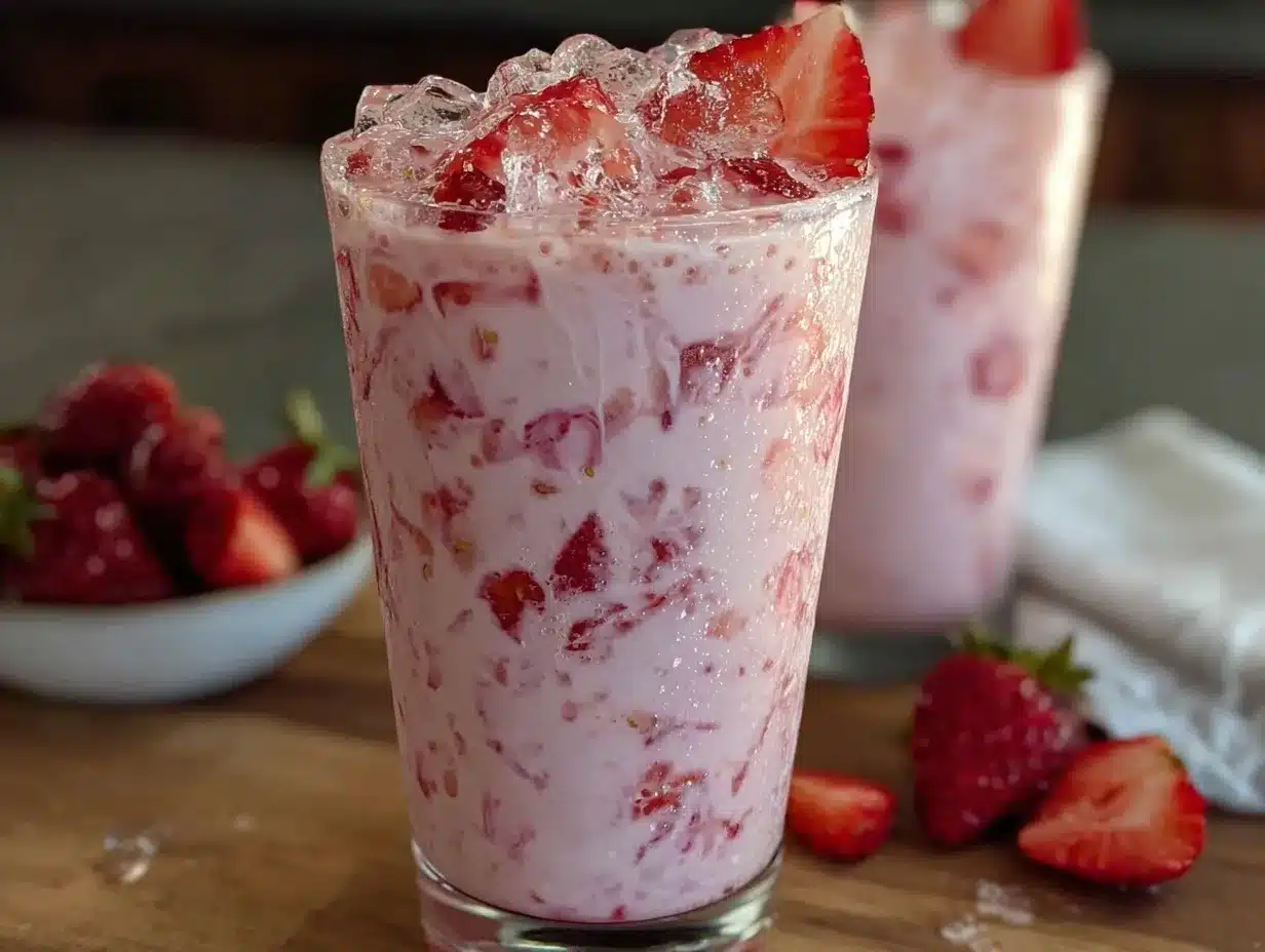 creamy copycat starbucks pink drink recipe preparation steps