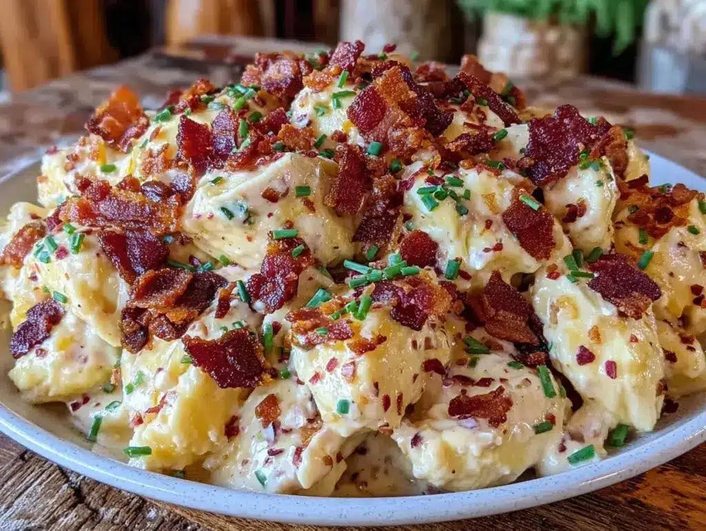creamy crockpot crack chicken - featured image