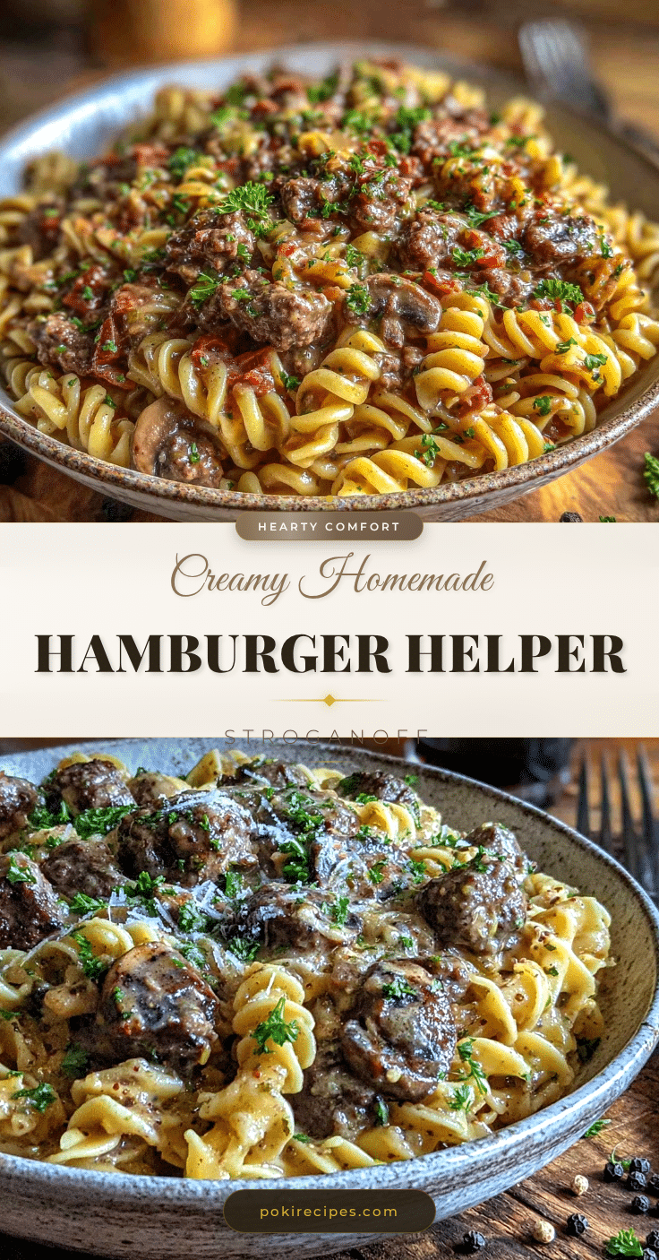 creamy hamburger helper stroganoff recipe