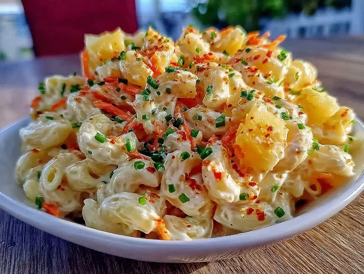 creamy hawaiian macaroni salad preparation steps