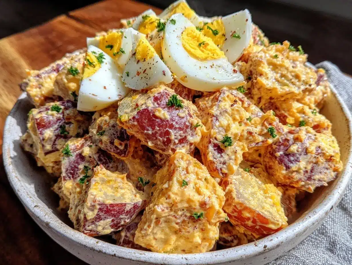 creamy southern mustard potato salad preparation steps