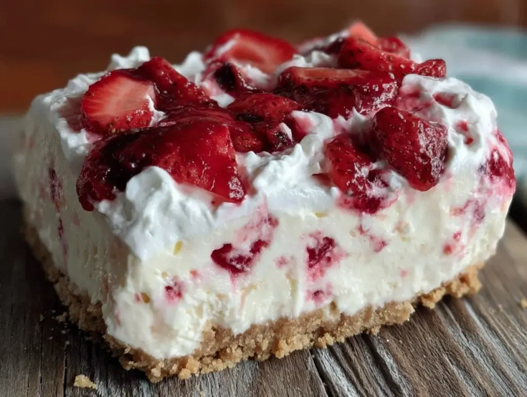 creamy strawberry shortcake ice cream bars - featured image