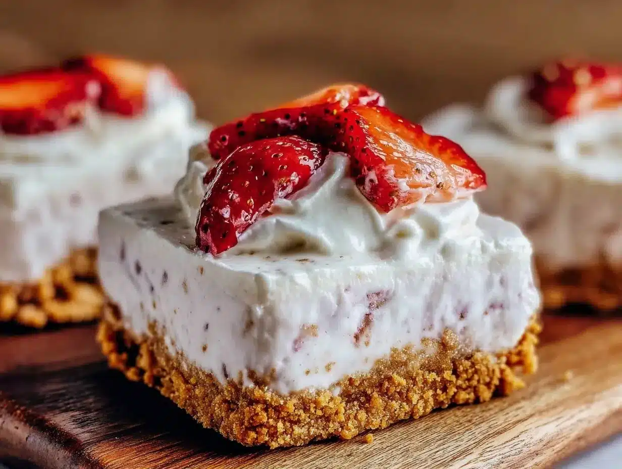 creamy strawberry shortcake ice cream bars preparation steps