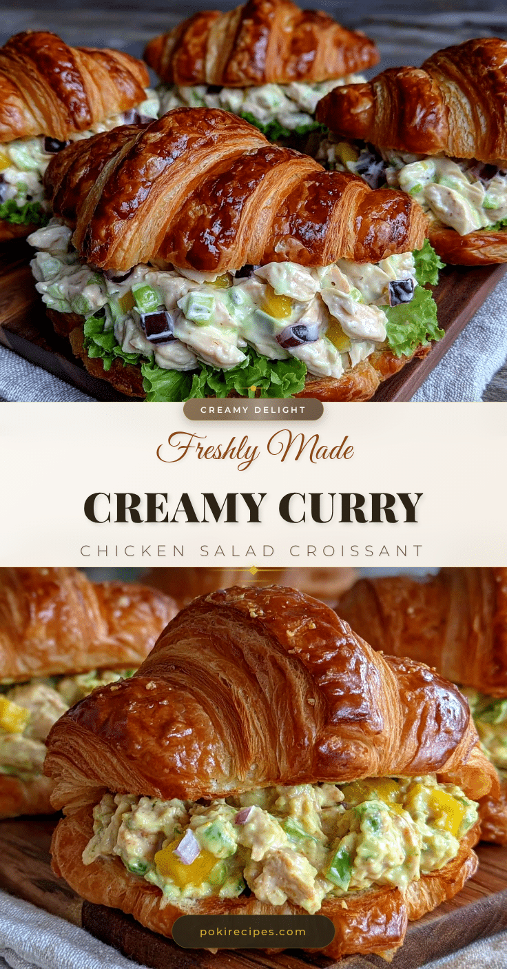 curry chicken salad croissant sandwiches recipe