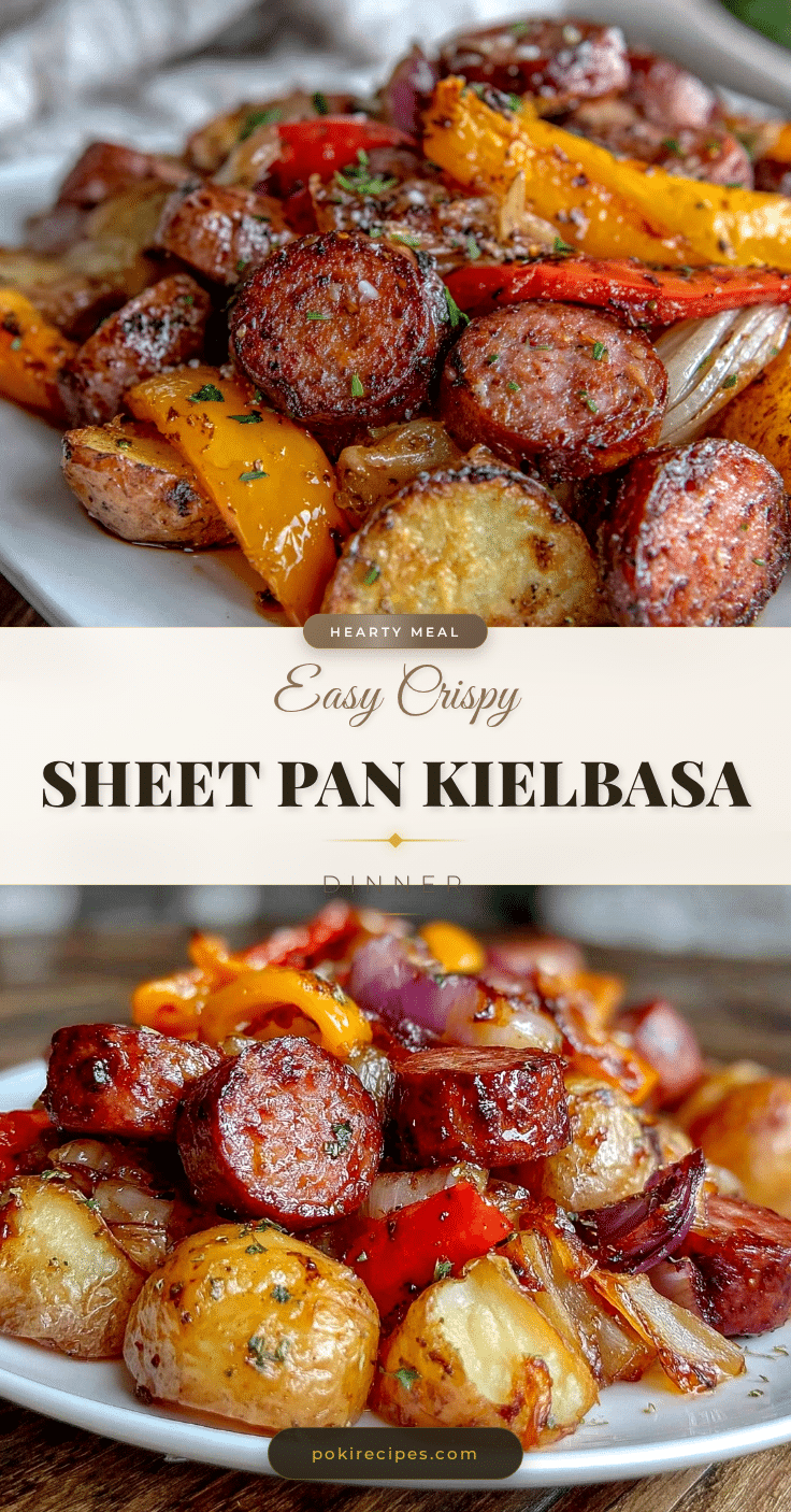 easy crispy sheet pan kielbasa recipe