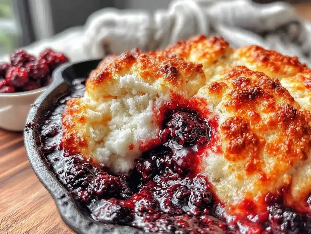 fluffy mulberry cobbler preparation steps