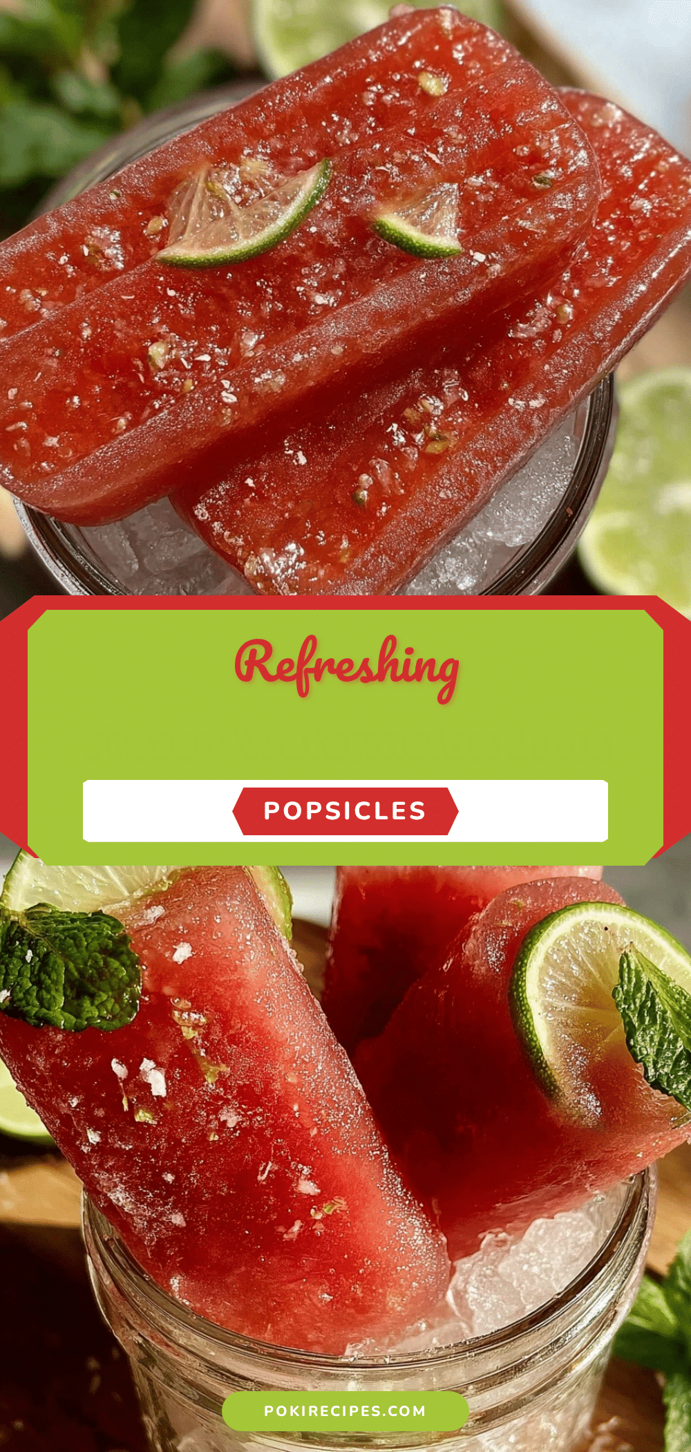 fresh frozen watermelon juice popsicles recipe