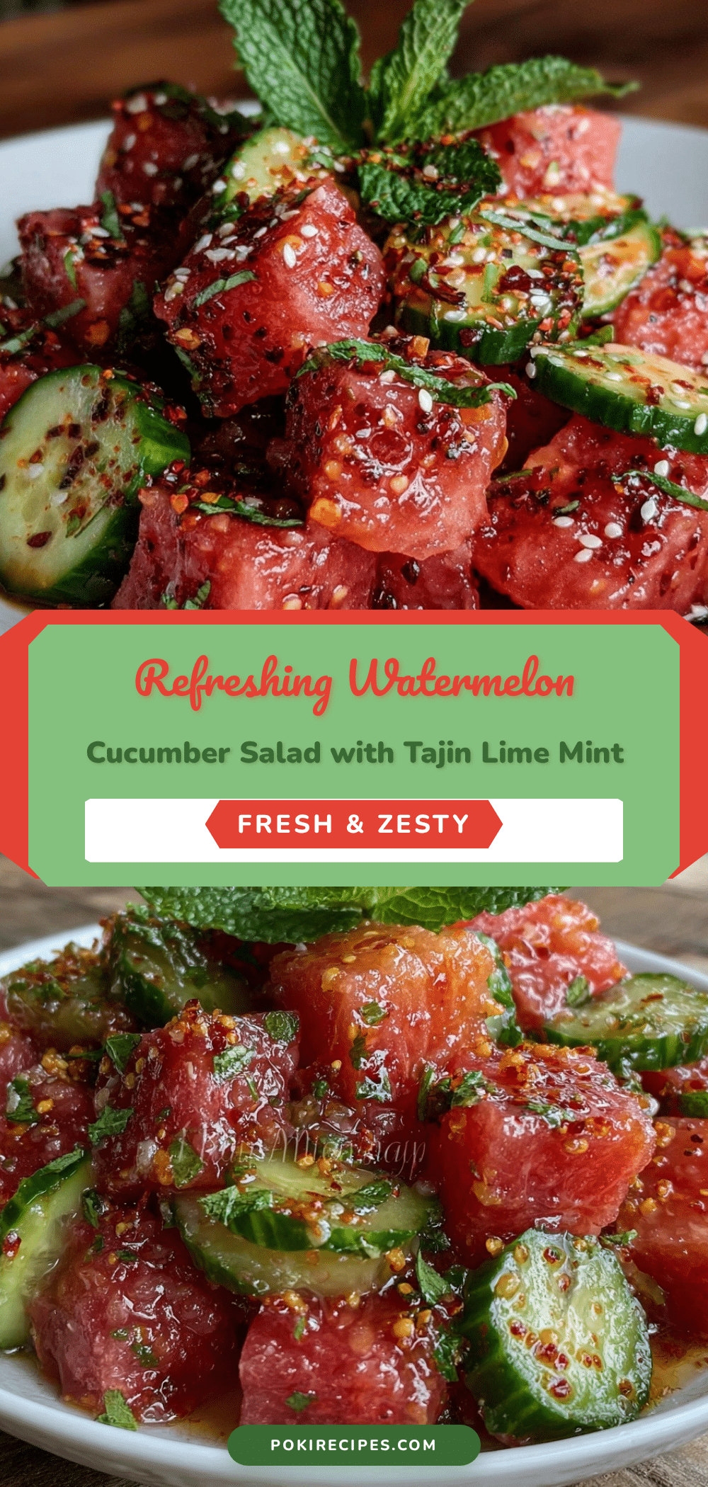 fresh watermelon cucumber salad recipe
